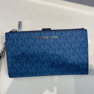 Michael Kors Jet Set Travel Lg Double Zip Wristlet